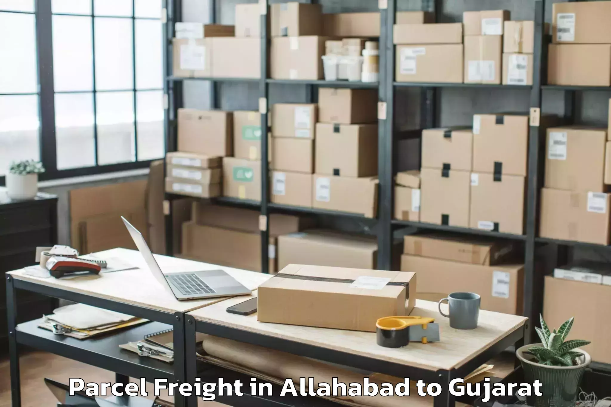 Leading Allahabad to Kadodara Parcel Freight Provider